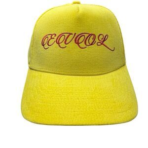 NWT EVOL By Future Yellow Corduroy Snapback Adjustable Mens Hat